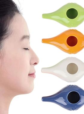 Neti Pot Cleaning Washing Nose Changer With Ceramic Stuff Na