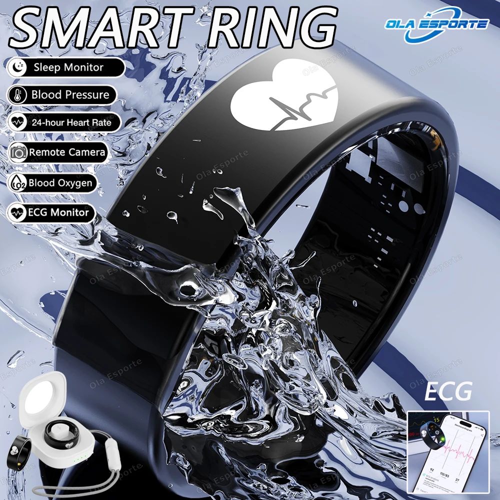 New R30 ECG Body Temperature Smart Health Ring Blood Pressur