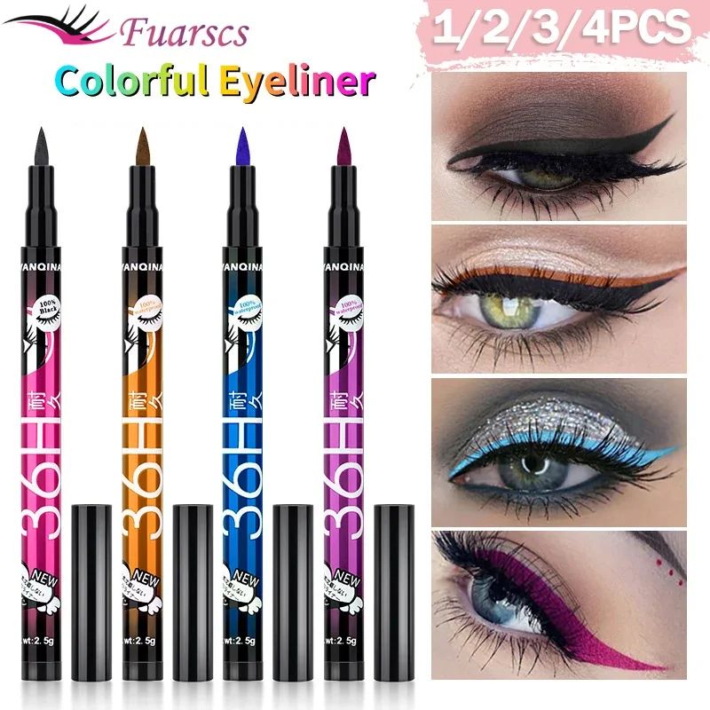 Waterproof Eyeliner Pencil 36H Long-Lasting Precision Black