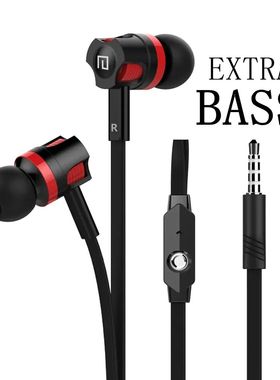 Extra Bass Headphones wired Earphone 3.5mm Earphones With Mi