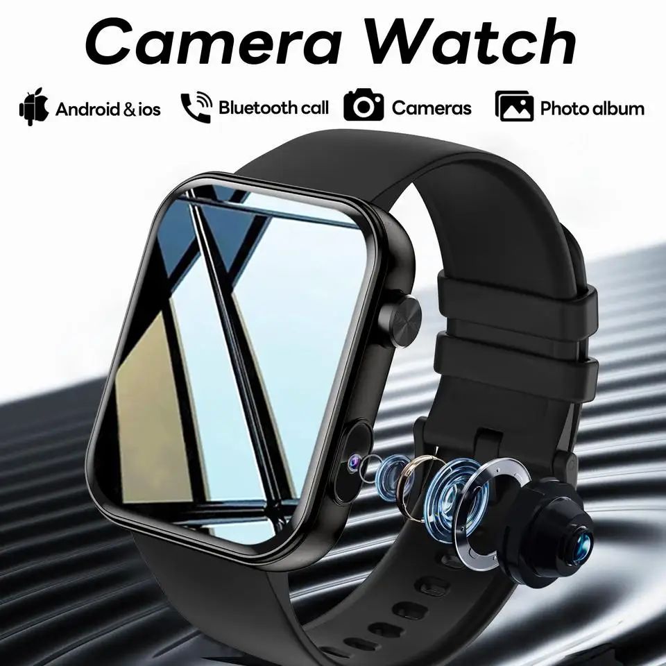 New Smart Watch Women Men Camera Take Photo Record Video Hea