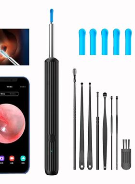 Visual Ear Cleaner Otoscope Camera with 6 LED Lights 4.0mm M