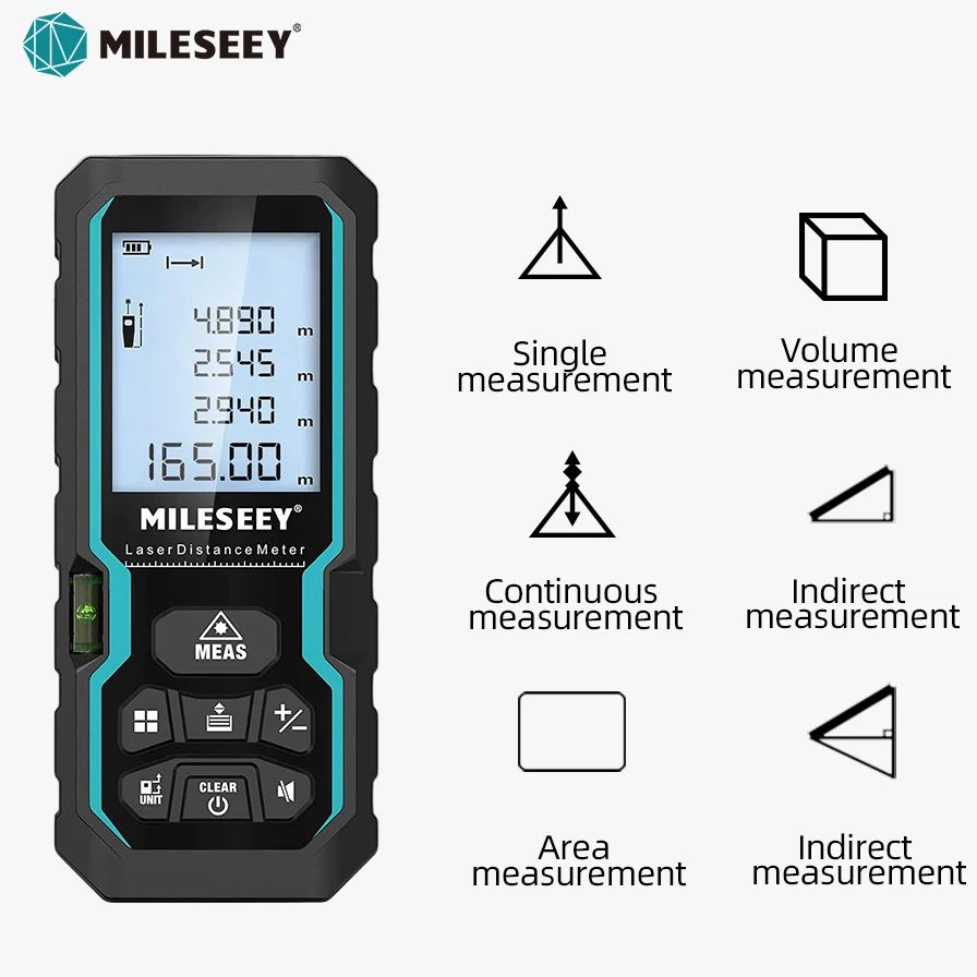 MILESEEY Laser Rangefinder S6 40M 60M 80M 100M Laser Diatanc