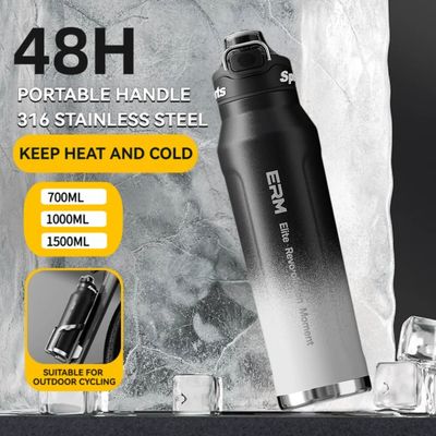 Cold And Hot Insulated Water Bottle Stainless Steel Flasks D