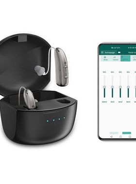 Rechargeable Digital BTE Hearing Aid Adjustable Volume Deaf