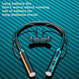 5.0 Neckband Headphones Earphones Silicon Bluetooth Wireless