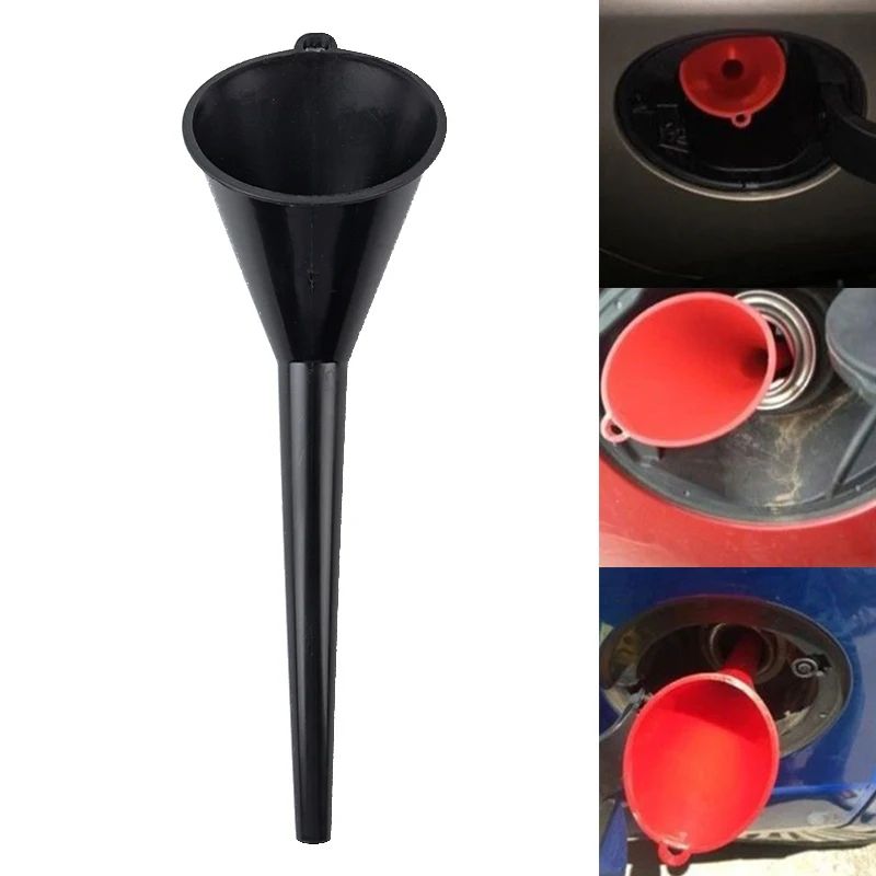 Multipurpose Long Stem Anti-splash Plastic Funnel for Car Ga