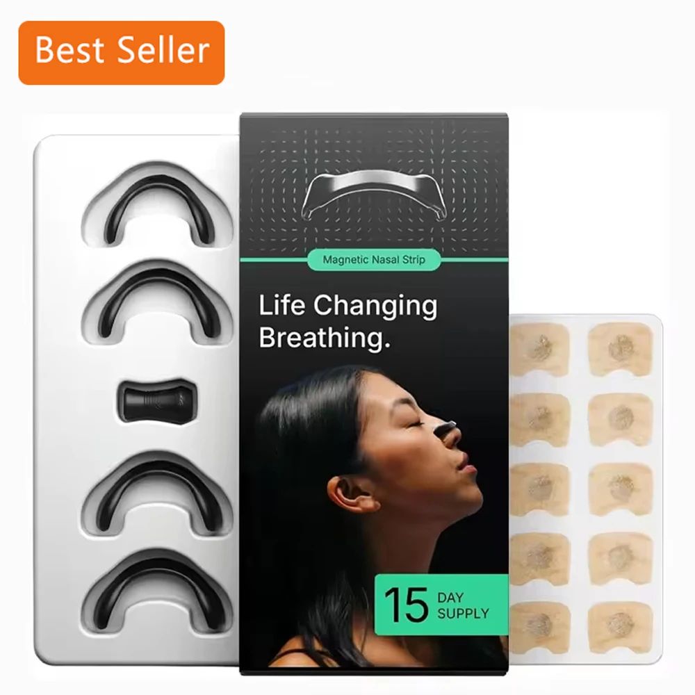 Skin Safe Magnetic Nose Strips,Sport Nasal Dilator,Intake Br
