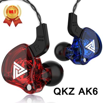 QKZ AK6 SK7 Copper Driver HiFi Wired Earphone with MIC Sport