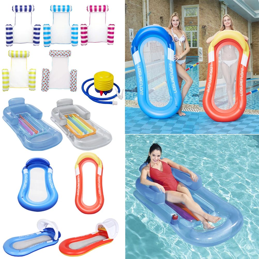 Foldable Inflatable Floating Row PVC Summer Air Mattresses S