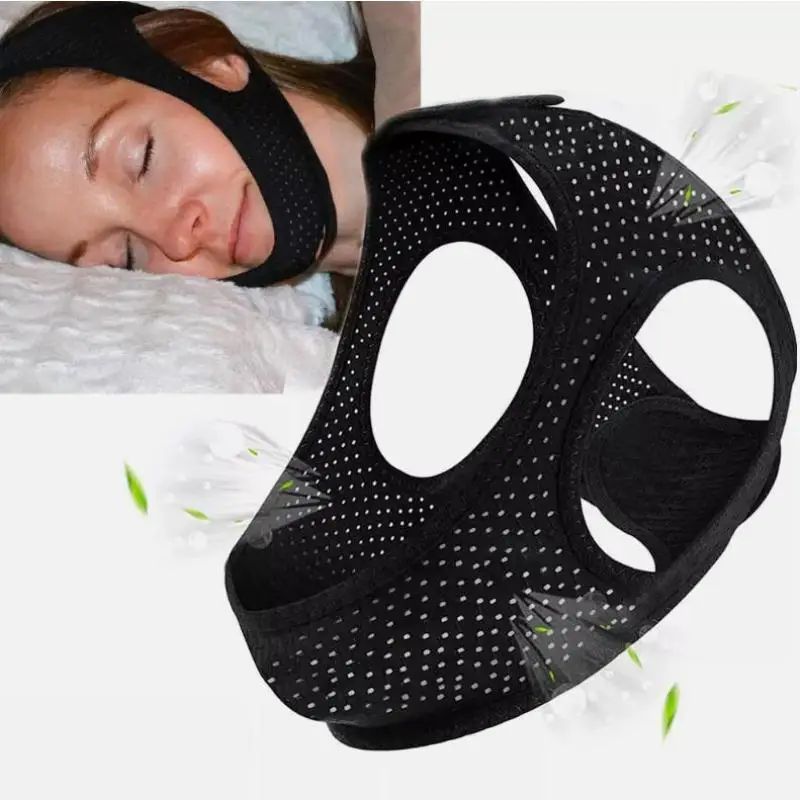 Anti Snoring Chin Strap Stop Snore Device Breathable Chin Re