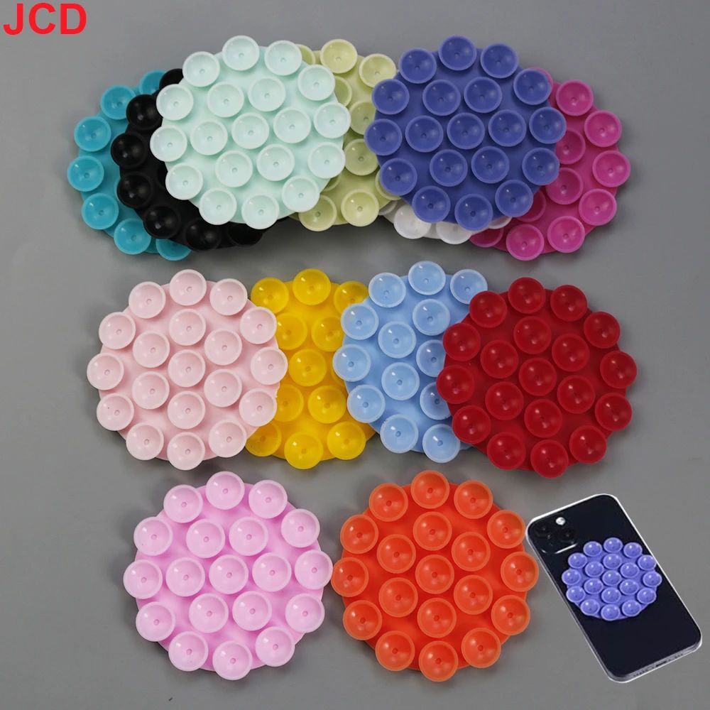 JCD 1pcs Portable Silicone Suction Cup Phone Mount Double-Si