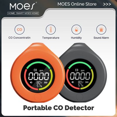 MOES Mini Carbon Monoxide Detector Travel 3-in-1 Portable Te
