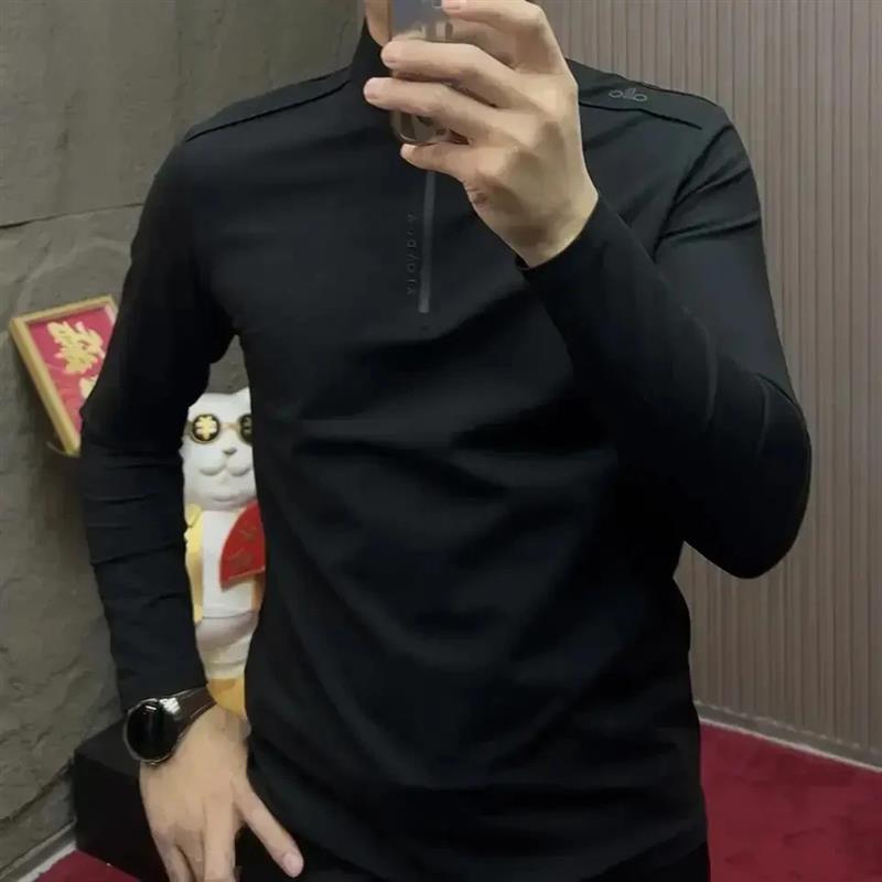 凡凡时尚男装长袖加绒上衣立领翻领时尚休闲男士修身运动卫衣拉链