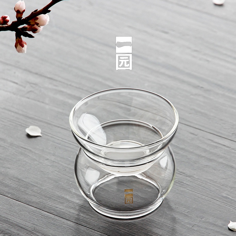 新品一园茶具玻璃茶漏茶滤创意茶具配件滤网创意茶漏滤茶器玻璃茶