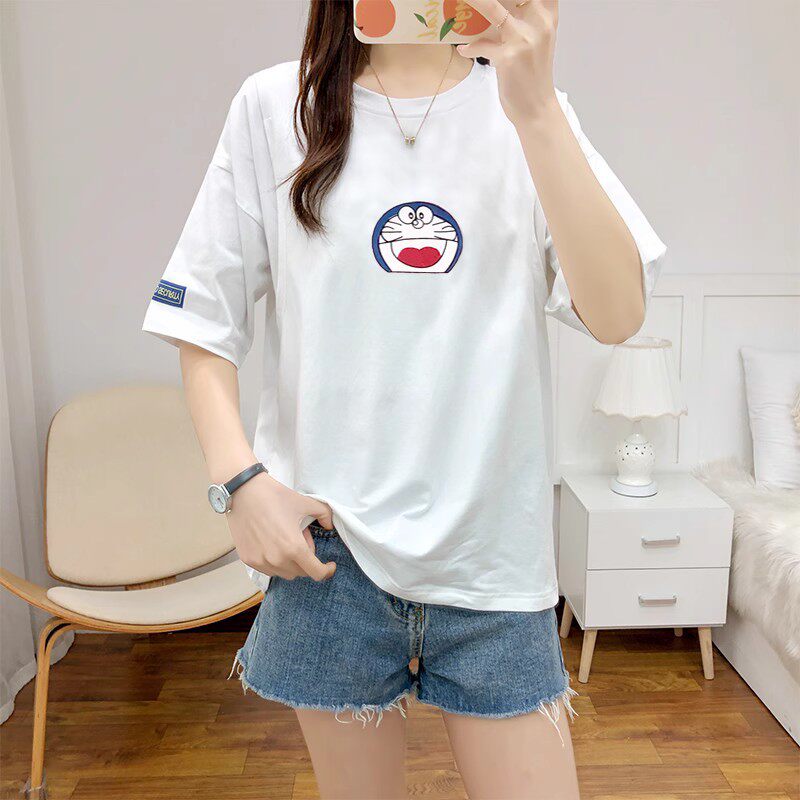 哺乳专用纯棉短袖T恤女夏季薄款