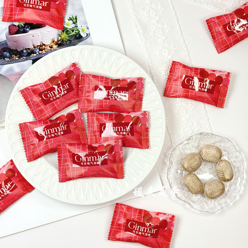 GINMAR金玛可乐味气泡糖推荐结婚喜糖果硬糖前台接待办公零食散装