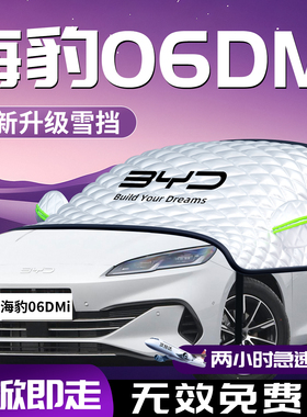 比亚迪海豹06dmi汽车遮雪挡防霜防雪防冻前挡风玻璃罩车衣车用品