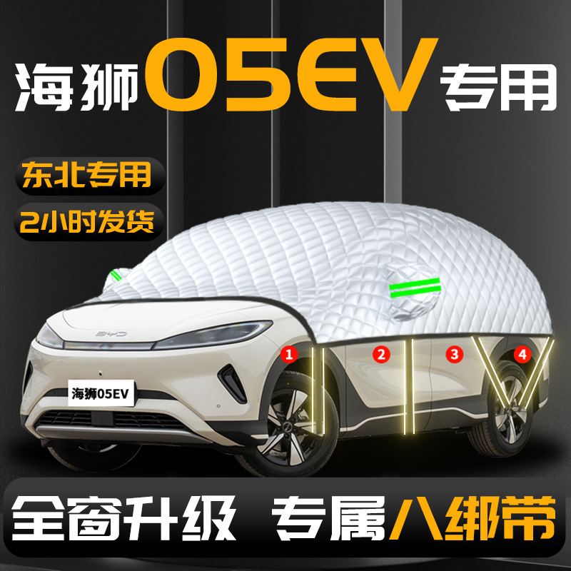 【比亚迪海狮05EV】汽车遮雪挡