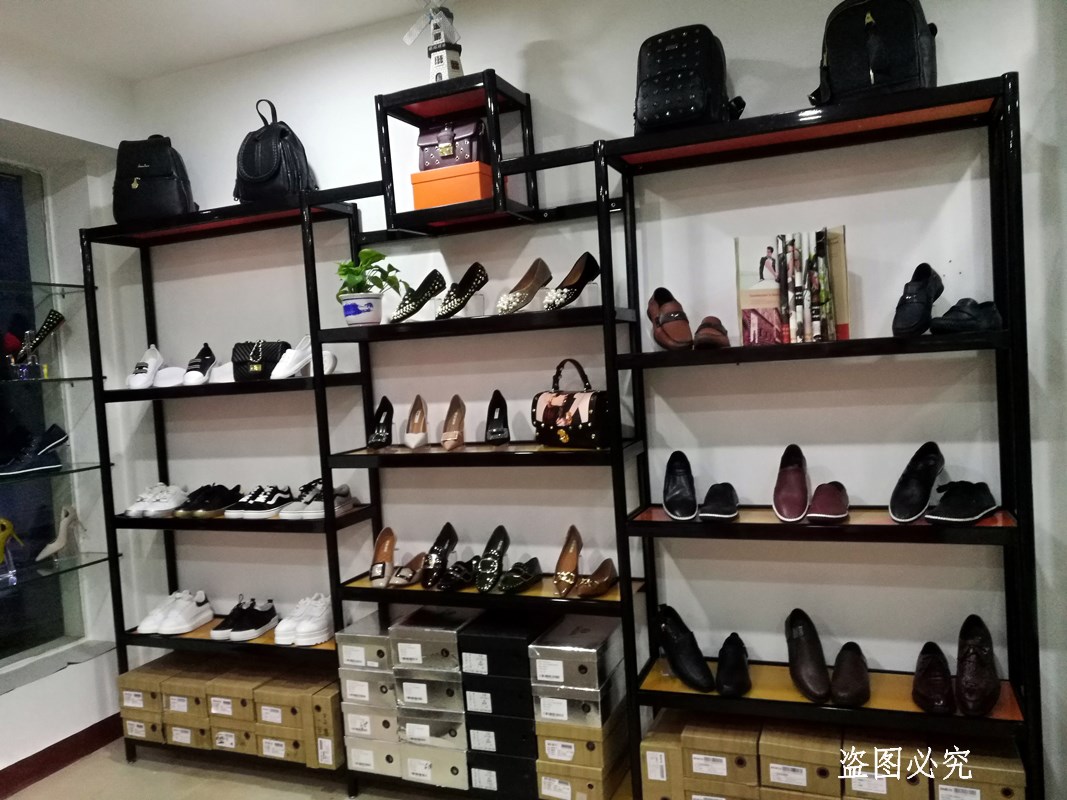 鞋子铝合金科技北京市金属商场卖场精品包专卖店鞋架鞋店展示架