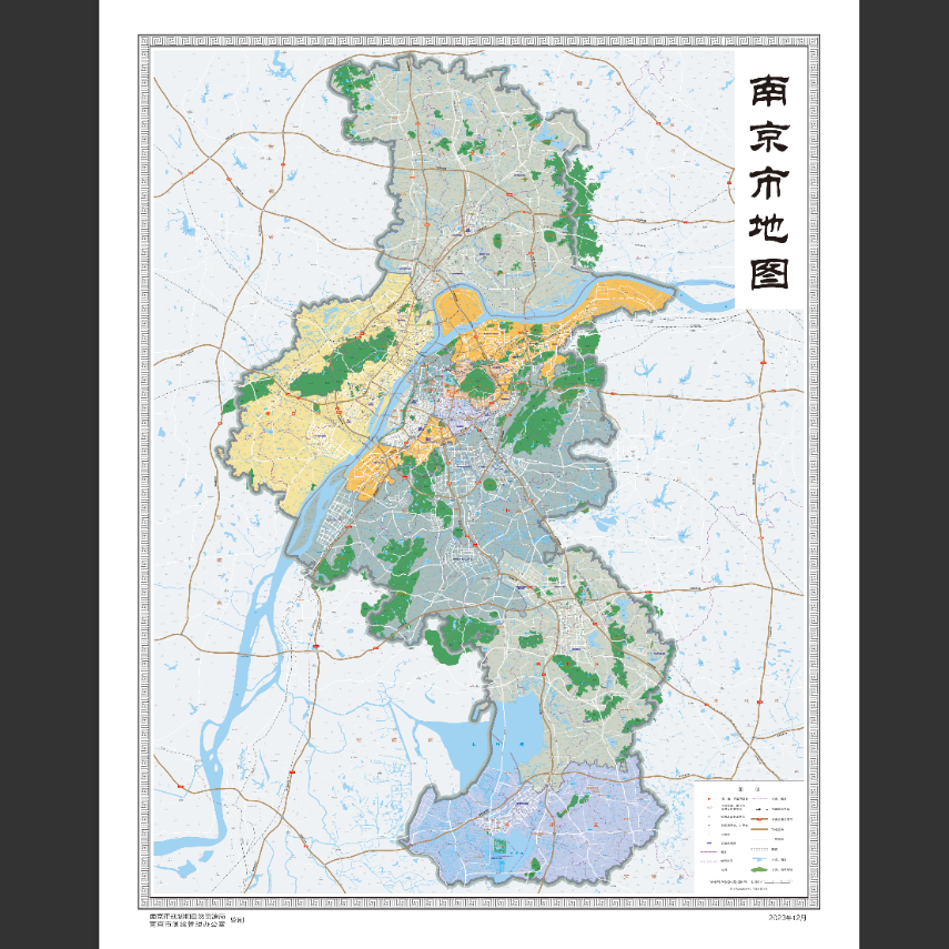 南京市地图电子版矢量区划图高清市县街道交通路线素材设计文件