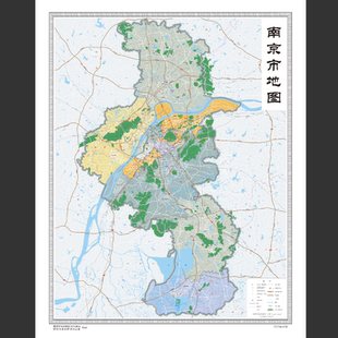 矢量区划图高清市县街道交通路线素材设计文件 南京市地图电子版