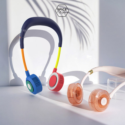 H的礼物清单丨日本「超高人气」 WFAN无叶挂脖风扇2025新款超长续航静音便携usb充电挂脖风扇