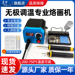 蓬甲可调温烙画工具套装烙画机木板烙画笔电烙铁葫芦烙花烫画烙铁