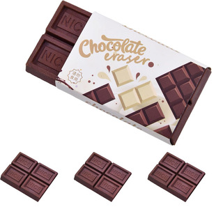 Chocolate Shape Erasers for Kids Classroom Supplies卡通橡皮