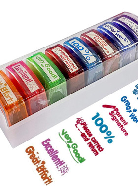 Rectangular Teacher Stamps for Grading Classroom Signature