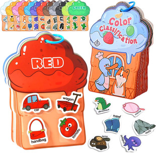 Montessori Busy Book  Toddlers Color Sorting  Matching Toys