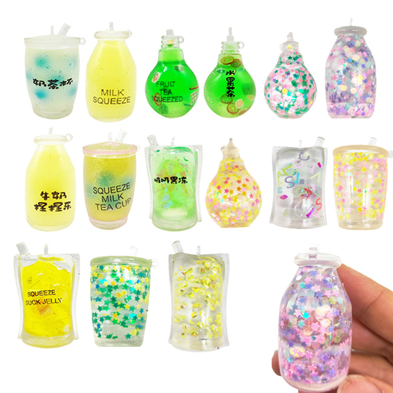 Squishy Gold powder soda Fidget Toys Stress ball汽水捏捏乐