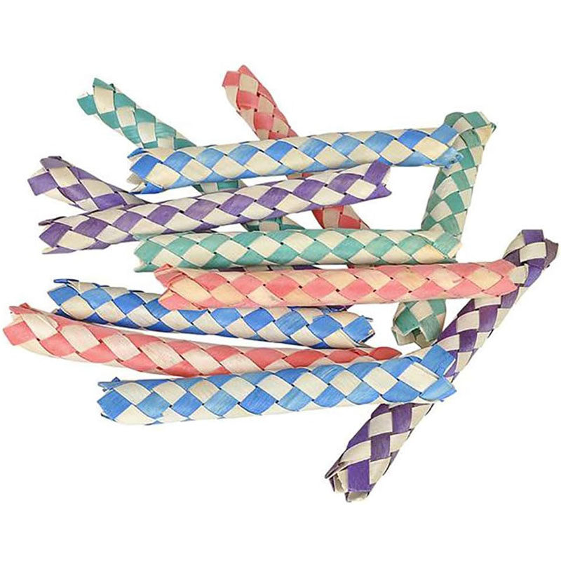 10Pc Chinese Finger Trap Bird Toys: Bamboo Shredding Set - Product image 4