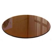 圆形茶色钢化玻璃桌面台面茶色茶玻金茶钢化玻璃现货速发支持定制