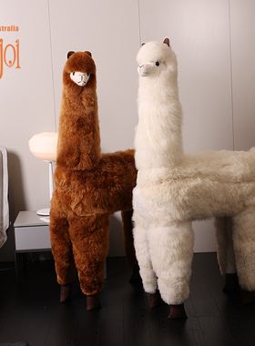 INJOI英乔手工羊驼毛制品1.5米定制款神兽毛绒公仔家居装饰礼物