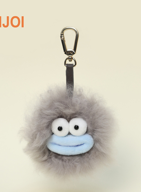 新品INJOI羊驼毛小怪兽挂件搞怪包挂车挂钥匙扣儿童生日新年礼物