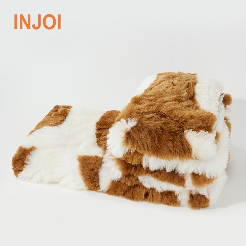 秘鲁羊驼毛休闲毯品质高端生活