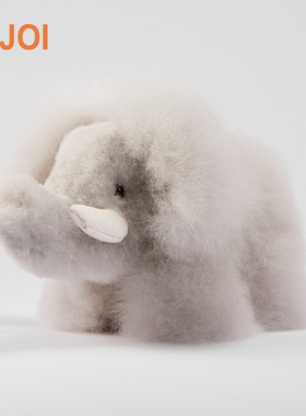 INJOI大象羊驼毛玩偶秘鲁手工毛绒玩具公仔情侣儿童生日新年礼物