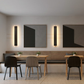 后现代简约卧室床头客厅背景墙长条壁灯北欧创意楼梯过道书房壁灯