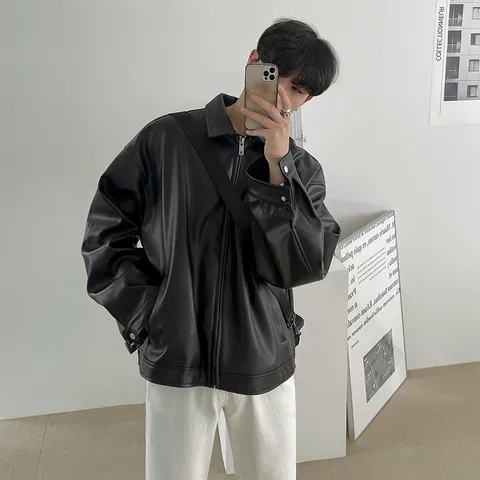 韩版外套夹克2025机车PU皮皮衣潮棒球服春季新款休闲潮流男士秋款