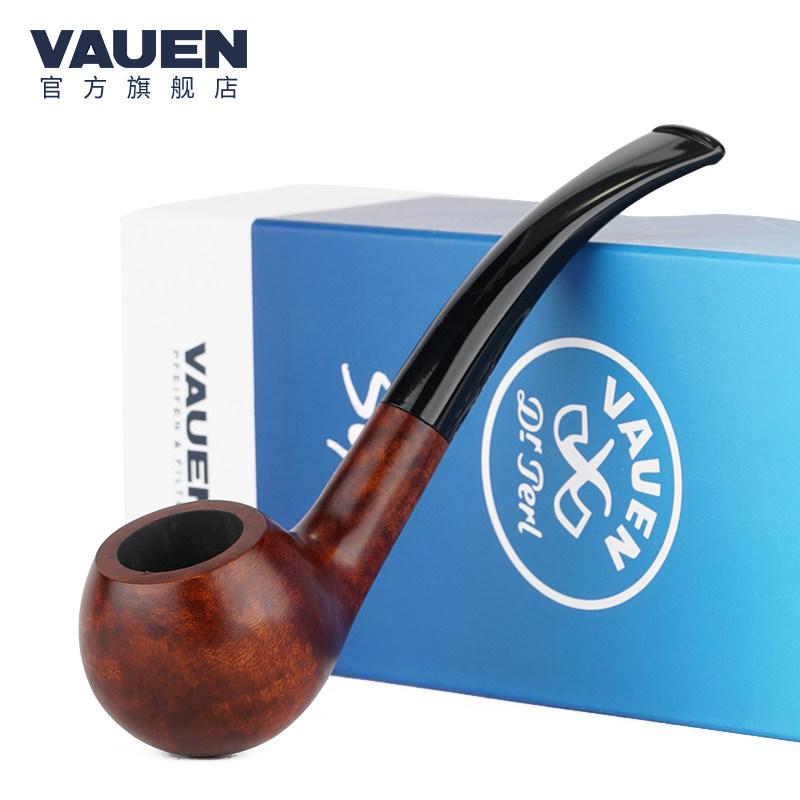 华云Vauen德国进口石楠木烟斗Six6mm烟道系列1102男士实木烟斗