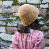 秀丝雅DIY四叶草渔夫帽大檐帽女夏薄款 防晒冰丝线手工编织材料包