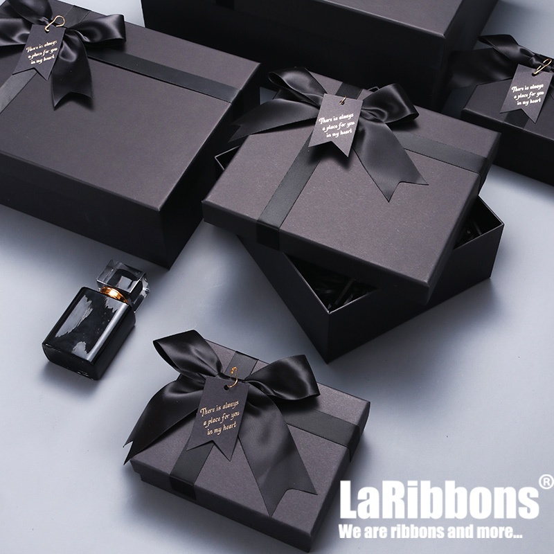 极速giftbofx men birthday wrapping paper box black large