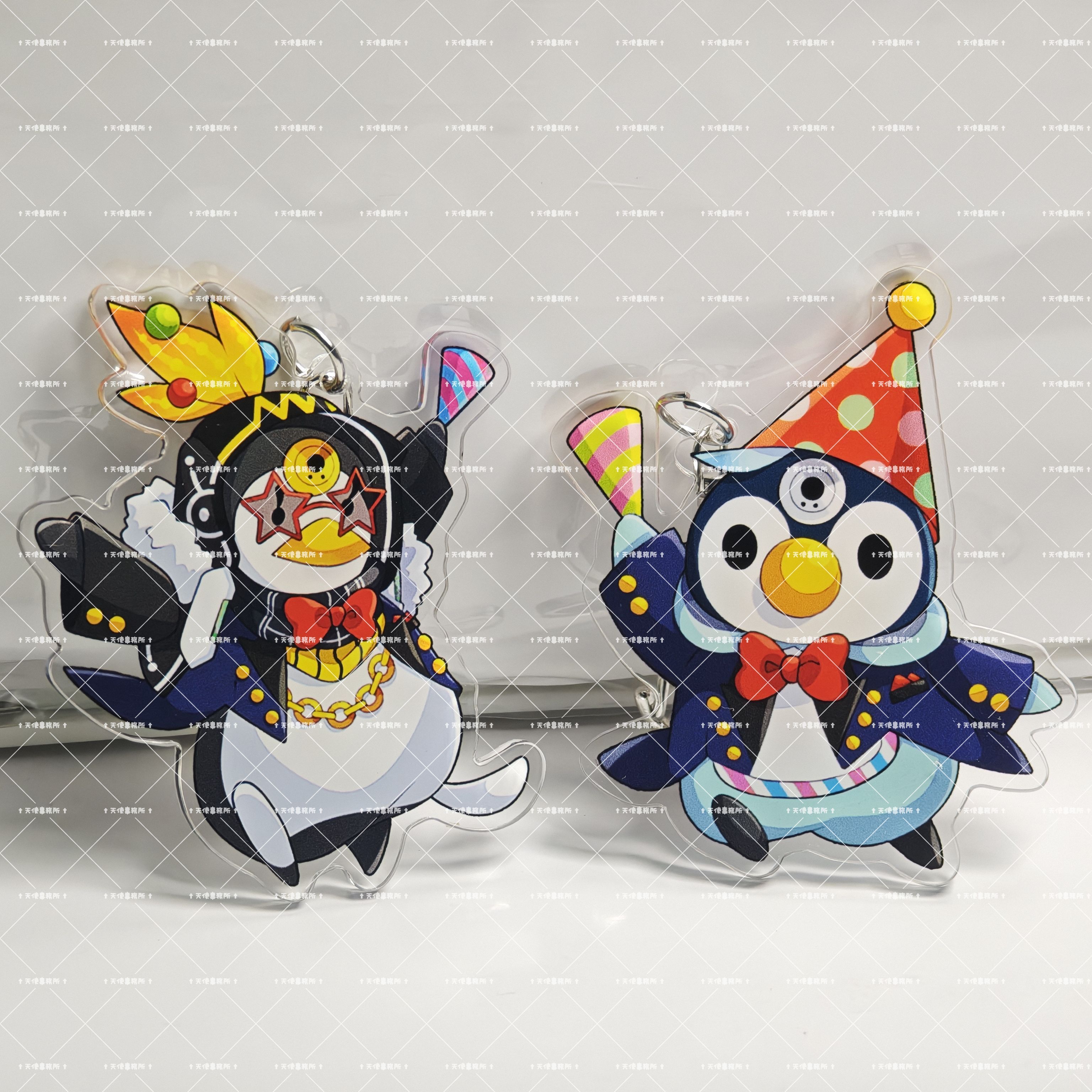 中二节奏企鹅亚克力挂件