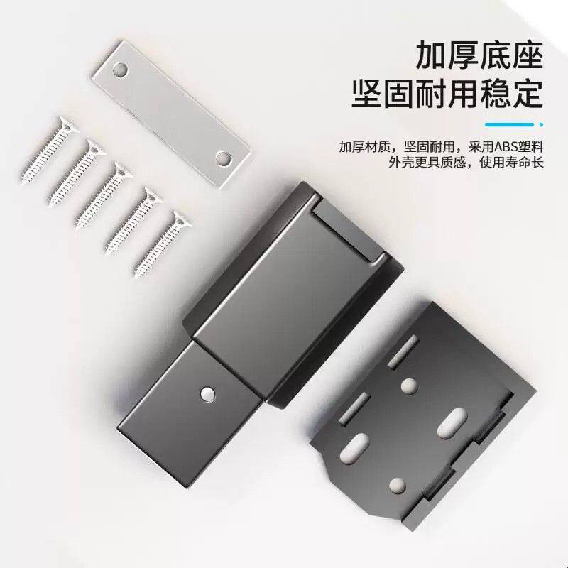 重型房门按压式反弹器隐形门碰珠开门器柜门磁吸磁碰自弹门免拉手