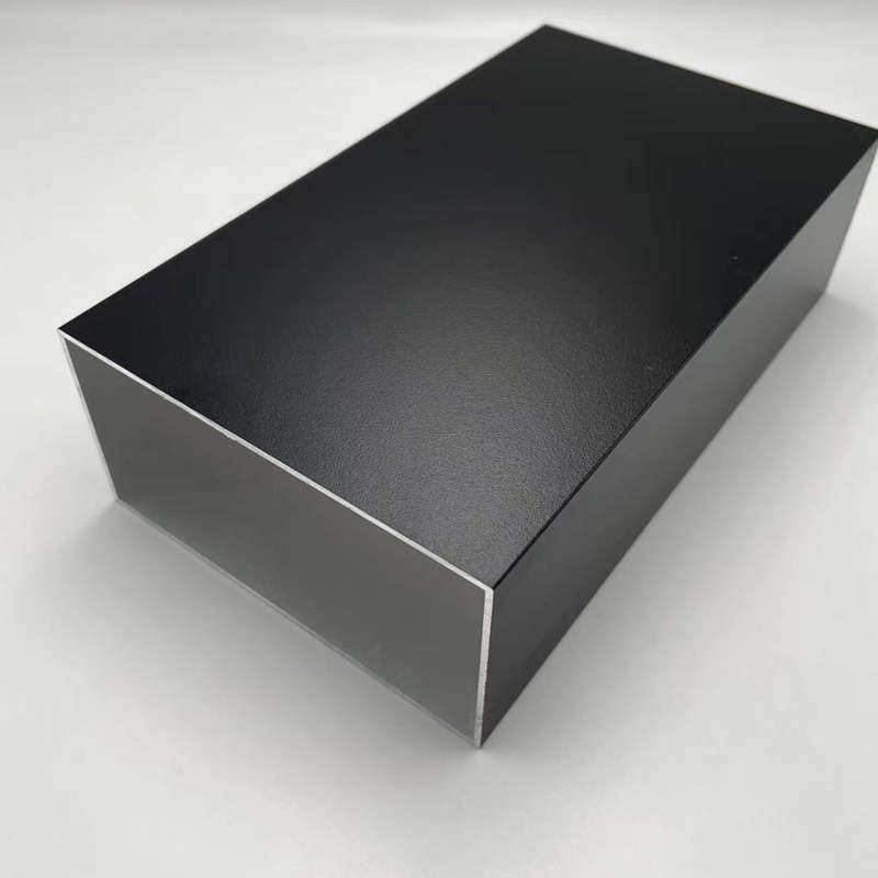 铝合金方管方通100*50*1.5哑光黑色隔断铝型材 DIY立柱装饰矩形管