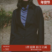 干练复古小众收腰西装 AMERI秋冬款 时尚 西服外套夹克01120640030