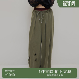 2025秋冬复古廓形阔腿休闲裤 AMERI 0125208610210 ins博主同款