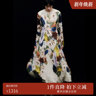 AMERI冬UND系列花朵图案连衣裙0224205630870 ins博主同款