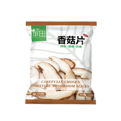 简田新鲜速冻香菇片免洗免切